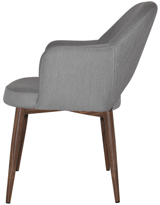 Arm Chair Albury Metal Light Walnut - Gravity