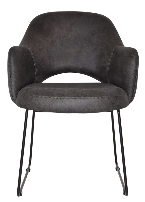 Arm Chair Albury Sled Black - Eastwood