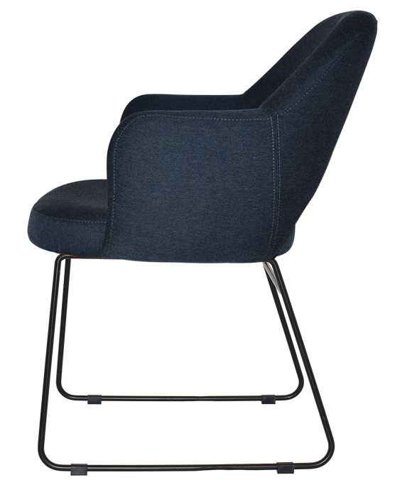 Arm Chair Albury Sled Black - Gravity