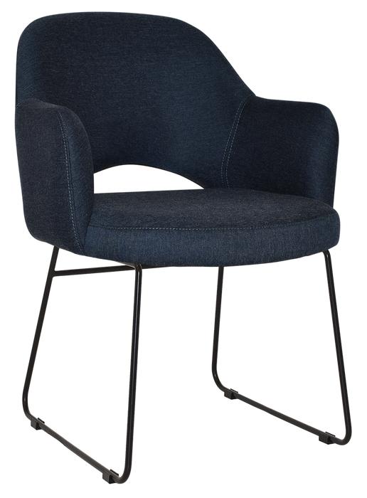 Arm Chair Albury Sled Black - Gravity