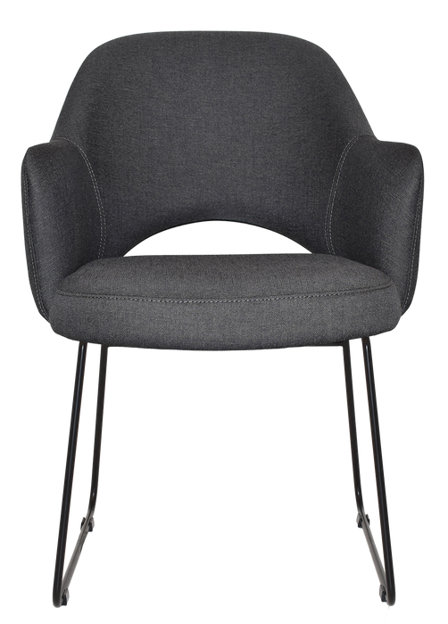 Arm Chair Albury Sled Black - Gravity