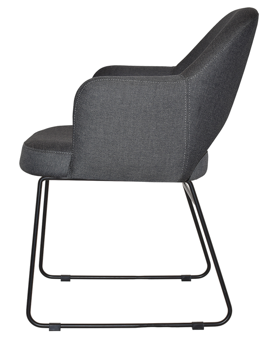 Arm Chair Albury Sled Black - Gravity