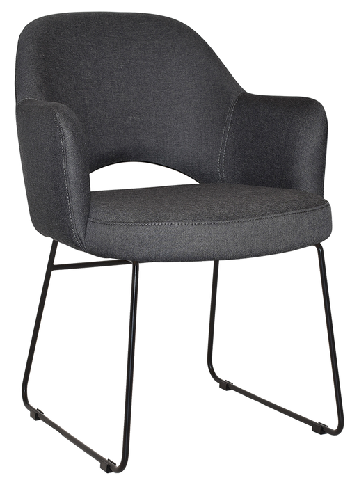 Arm Chair Albury Sled Black - Gravity