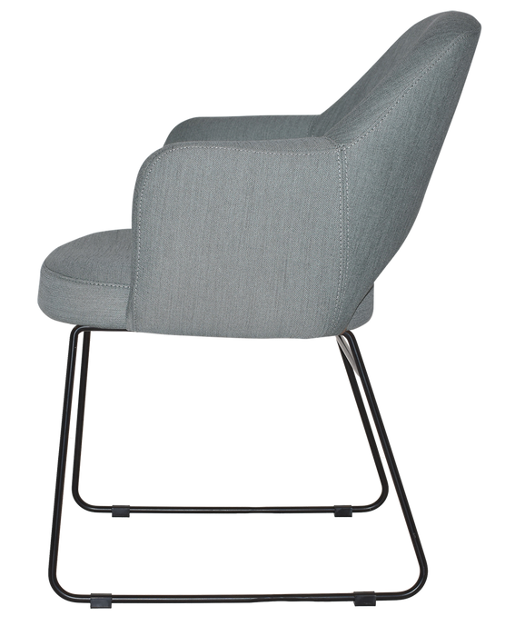 Arm Chair Albury Sled Black - Gravity