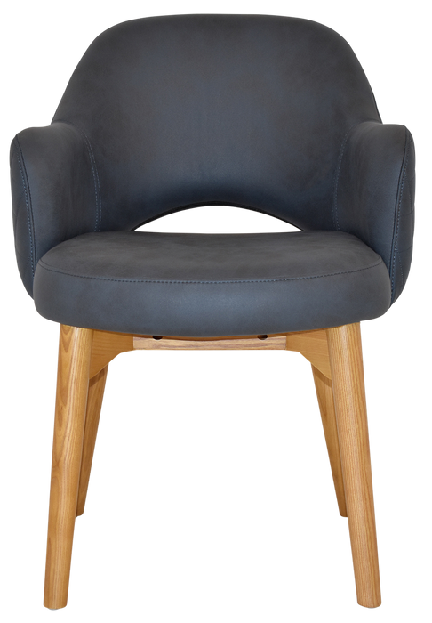 Arm Chair Albury Timber Light Oak - Pelle/Benito