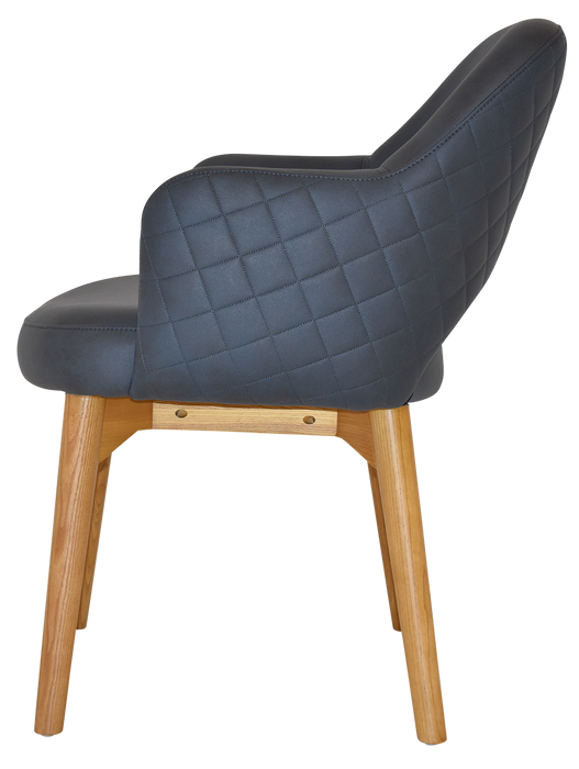 Arm Chair Albury Timber Light Oak - Pelle/Benito