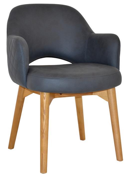 Arm Chair Albury Timber Light Oak - Pelle/Benito