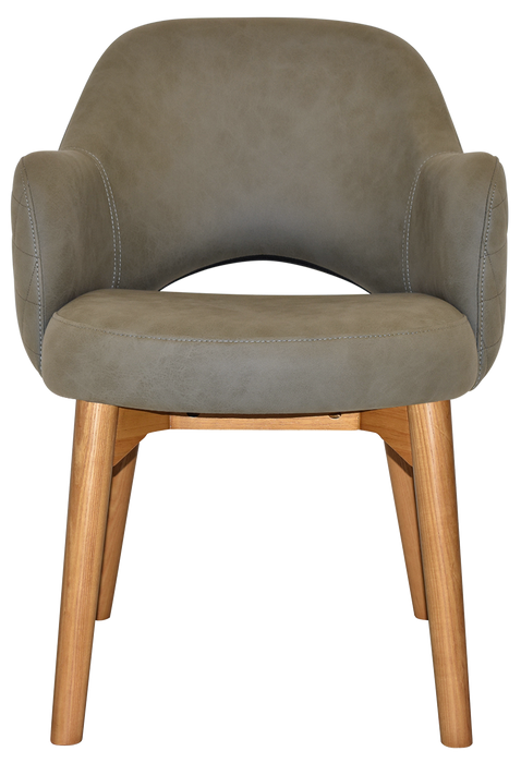 Arm Chair Albury Timber Light Oak - Pelle/Benito