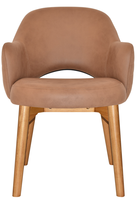 Arm Chair Albury Timber Light Oak - Pelle/Benito