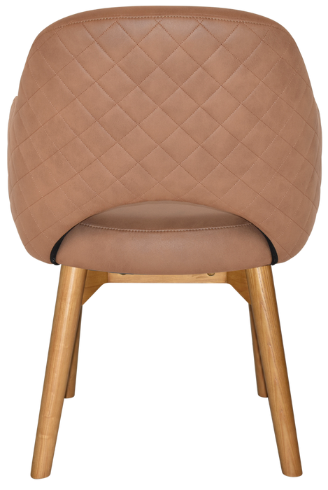 Arm Chair Albury Timber Light Oak - Pelle/Benito