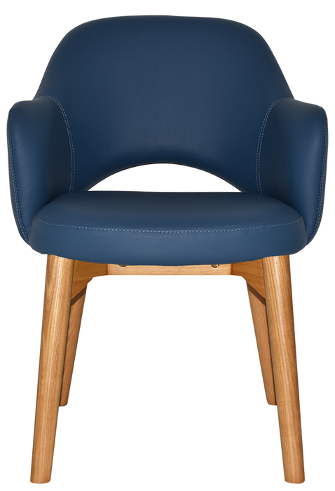 Arm Chair Albury Timber Light Oak - Vinyl