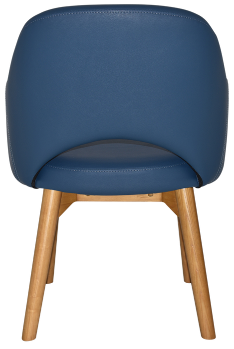 Arm Chair Albury Timber Light Oak - Vinyl