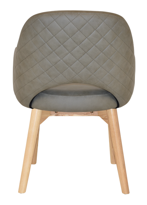 Arm Chair Albury Timber Natural - Pelle/Benito