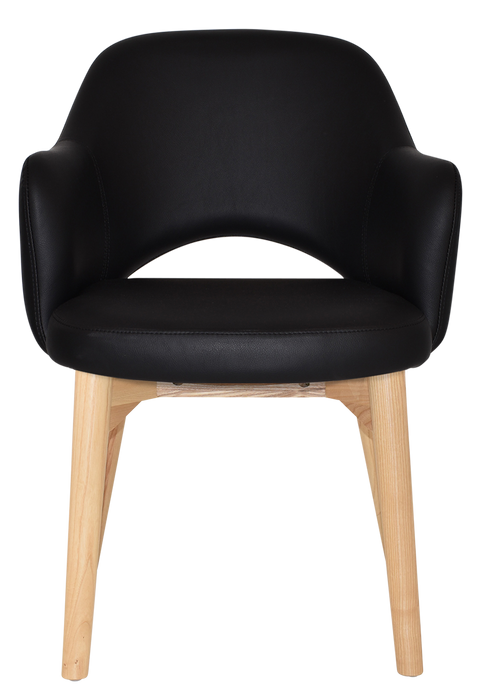 Arm Chair Albury Timber Natural - Vinyl