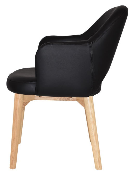 Arm Chair Albury Timber Natural - Vinyl