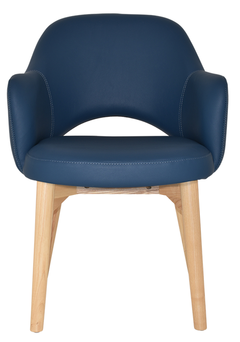 Arm Chair Albury Timber Natural - Vinyl