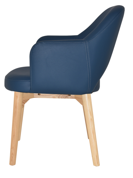 Arm Chair Albury Timber Natural - Vinyl