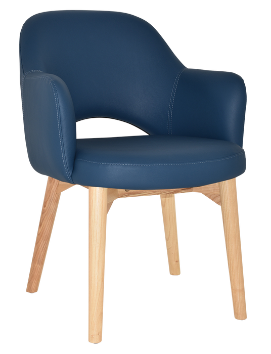 Arm Chair Albury Timber Natural - Vinyl