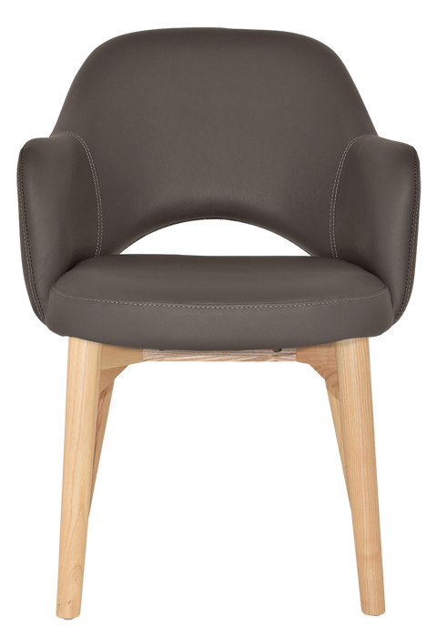 Arm Chair Albury Timber Natural - Vinyl