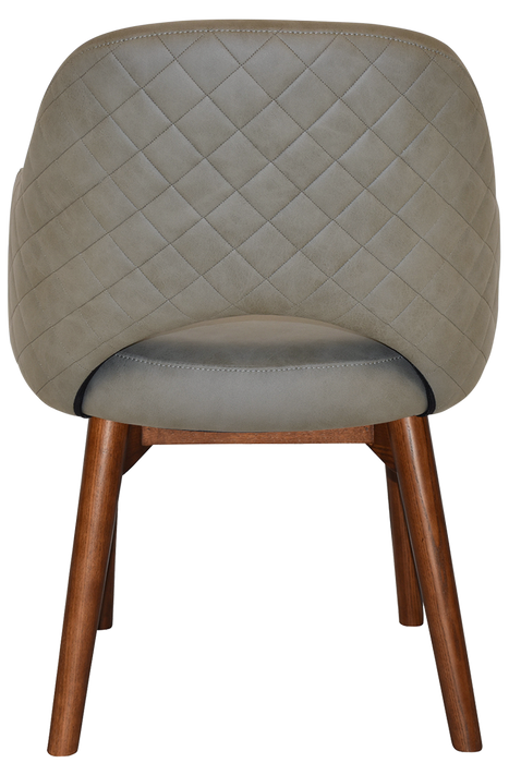 Arm Chair Albury Timber Light Walnut - Pelle/Benito