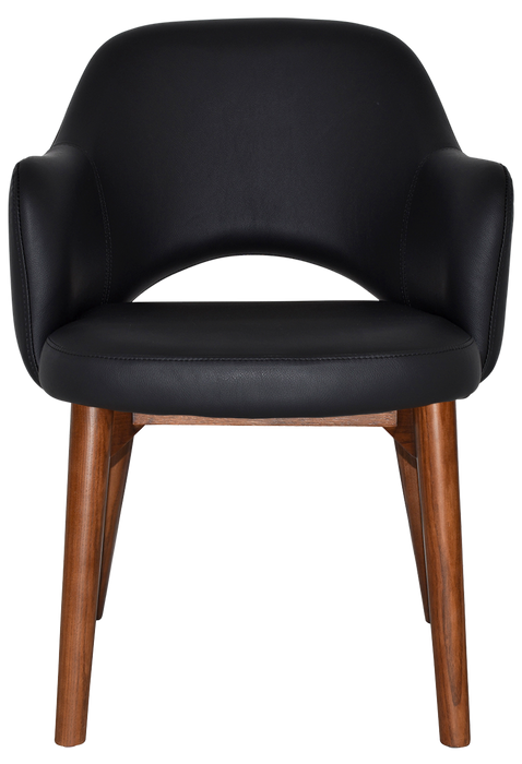 Arm Chair Albury Timber Light Walnut - Vinyl