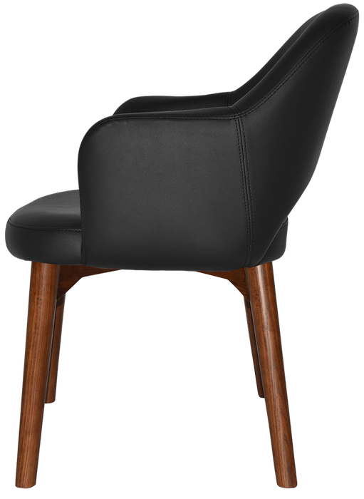 Arm Chair Albury Timber Light Walnut - Vinyl