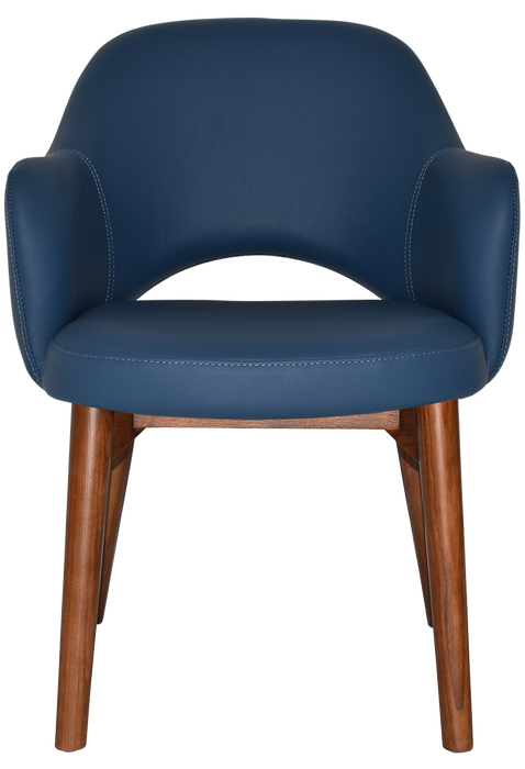 Arm Chair Albury Timber Light Walnut - Vinyl