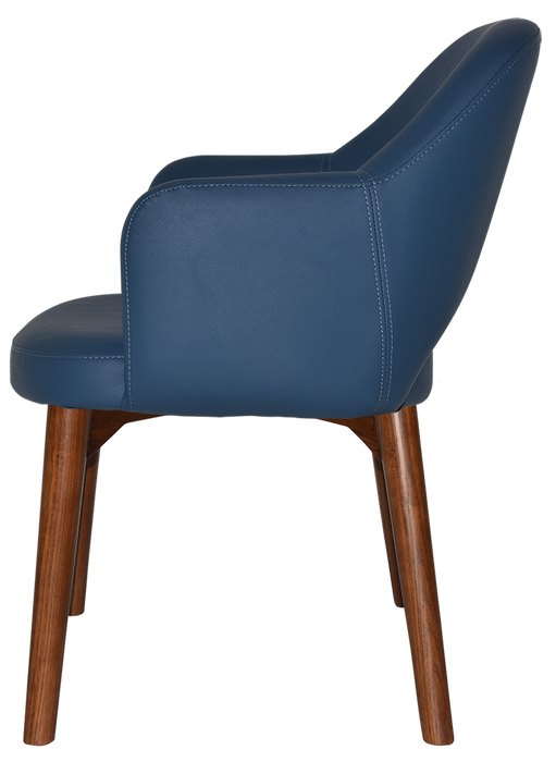 Arm Chair Albury Timber Light Walnut - Vinyl