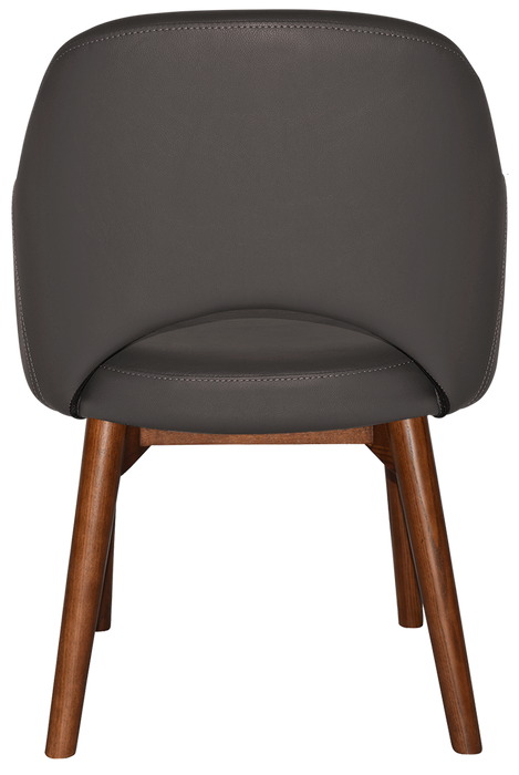 Arm Chair Albury Timber Light Walnut - Vinyl