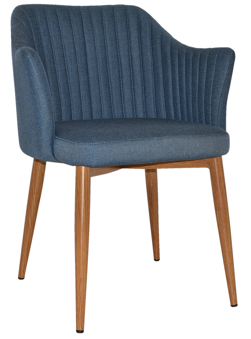 Arm Chair Coogee Metal Light Oak - Gravity