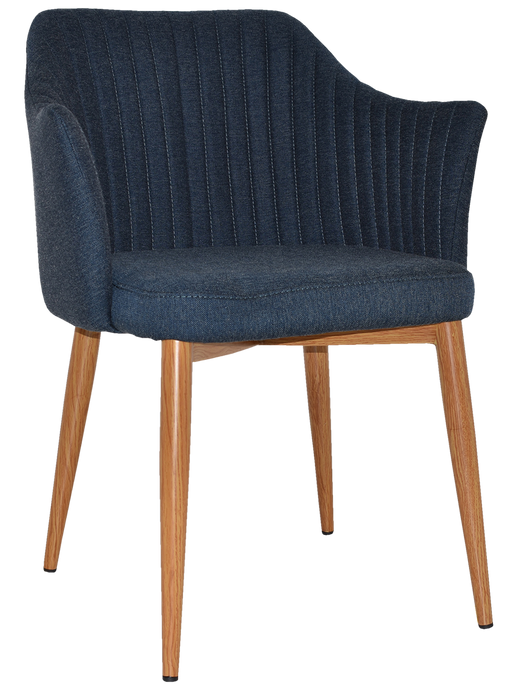 Arm Chair Coogee Metal Light Oak - Gravity