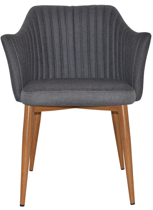 Arm Chair Coogee Metal Light Oak - Gravity