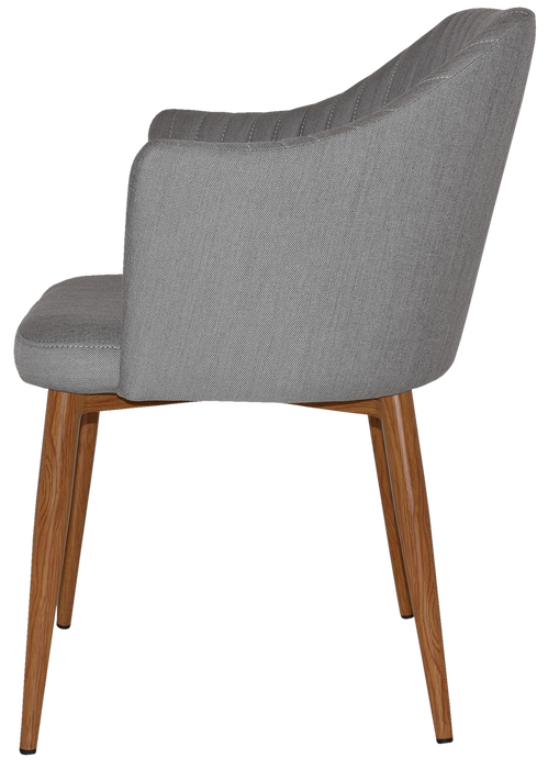 Arm Chair Coogee Metal Light Oak - Gravity