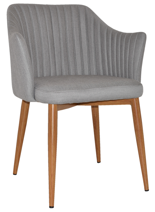 Arm Chair Coogee Metal Light Oak - Gravity