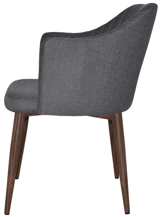 Arm Chair Coogee Metal Light Walnut - Gravity