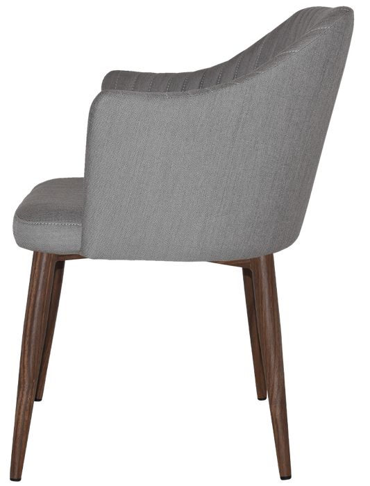 Arm Chair Coogee Metal Light Walnut - Gravity