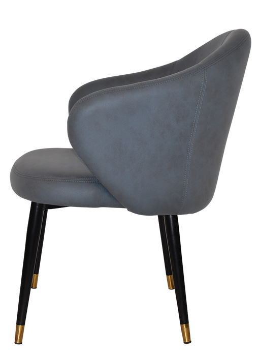 Arm Chair Hugo Metal (Slim) Black Brass