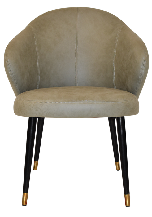 Arm Chair Hugo Metal (Slim) Black Brass