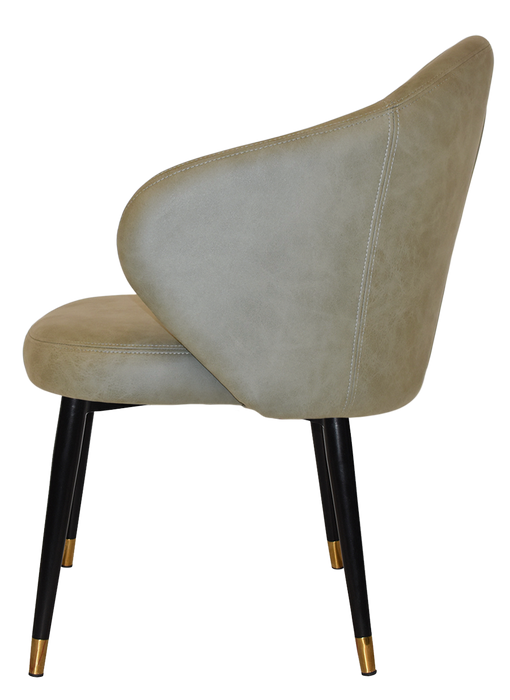 Arm Chair Hugo Metal (Slim) Black Brass