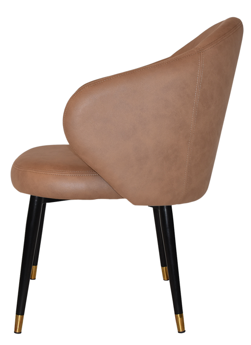 Arm Chair Hugo Metal (Slim) Black Brass