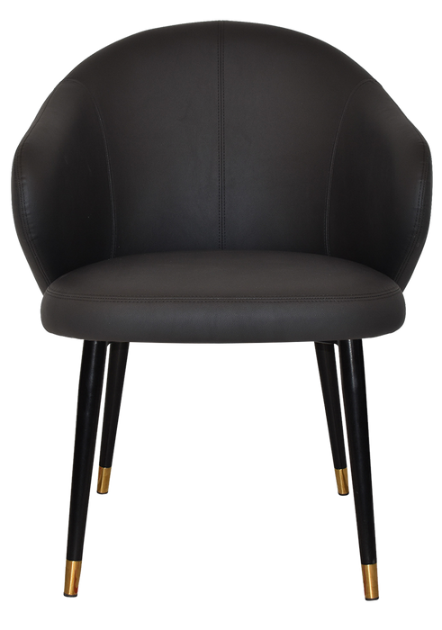 Arm Chair Hugo Metal (Slim) Black Brass