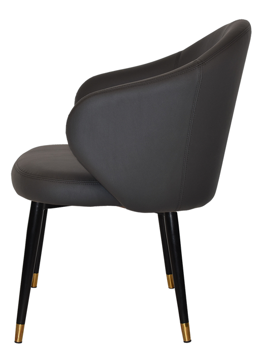 Arm Chair Hugo Metal (Slim) Black Brass