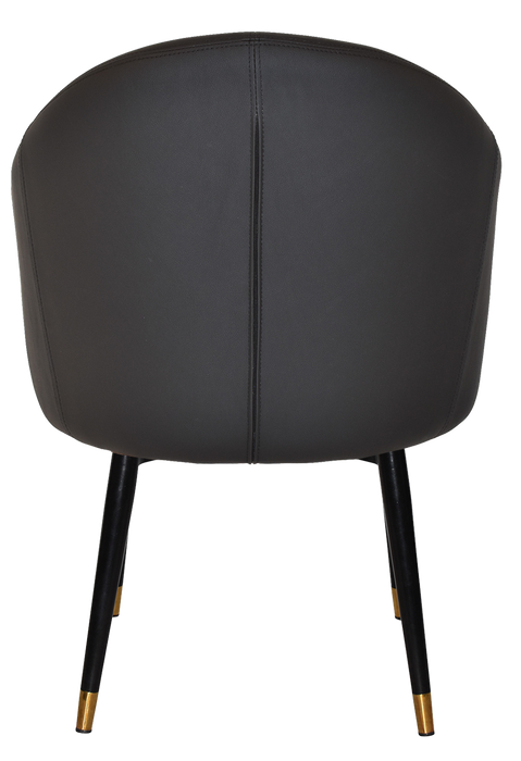 Arm Chair Hugo Metal (Slim) Black Brass