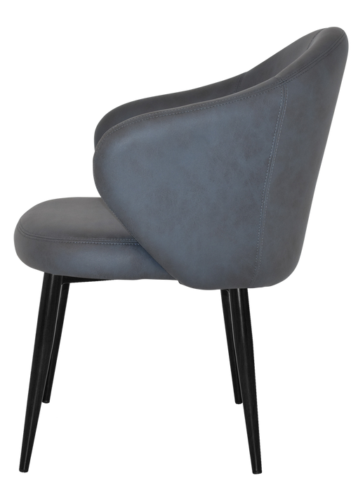 Arm Chair Hugo Metal Black