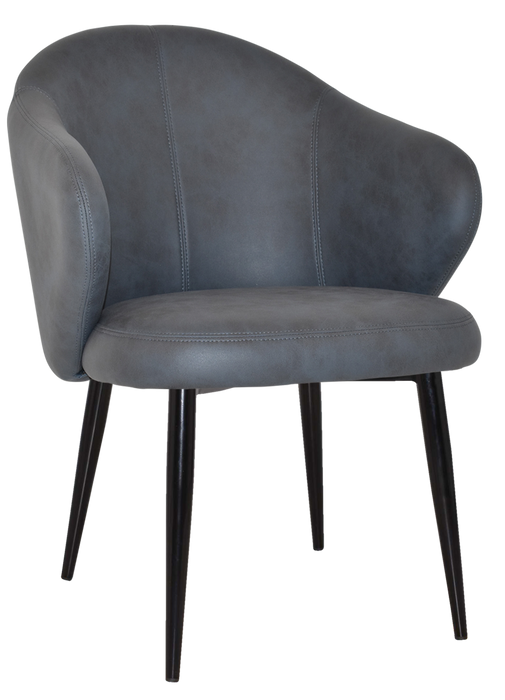 Arm Chair Hugo Metal Black