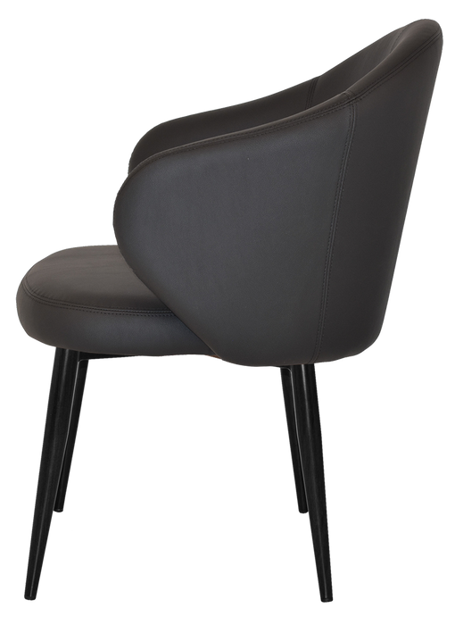 Arm Chair Hugo Metal Black