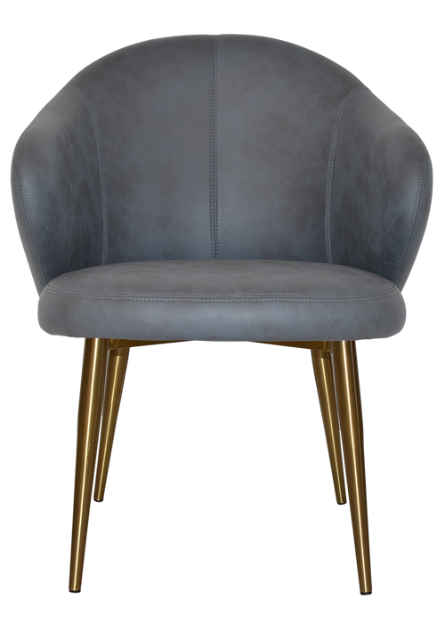 Arm Chair Hugo Metal (Slim) Brass