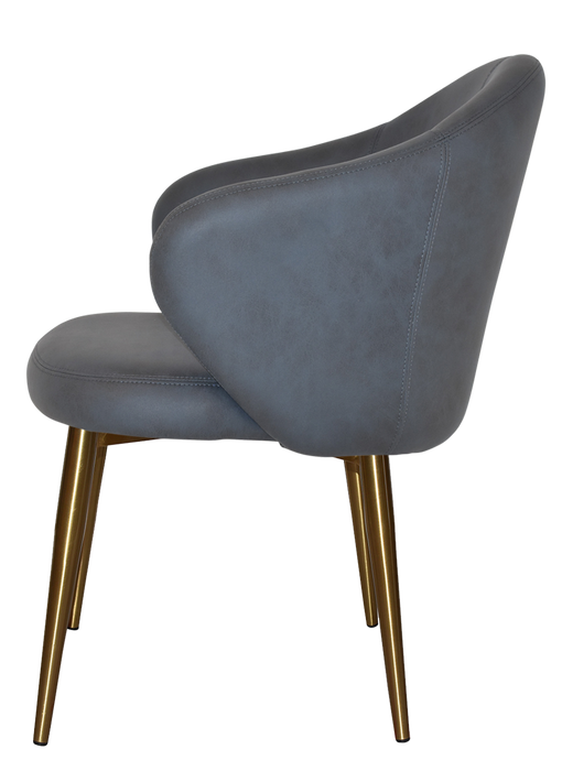 Arm Chair Hugo Metal (Slim) Brass