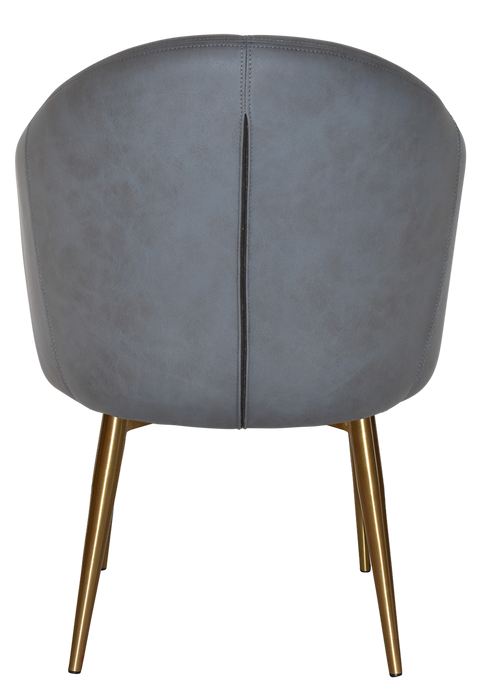 Arm Chair Hugo Metal (Slim) Brass