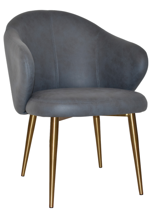 Arm Chair Hugo Metal (Slim) Brass